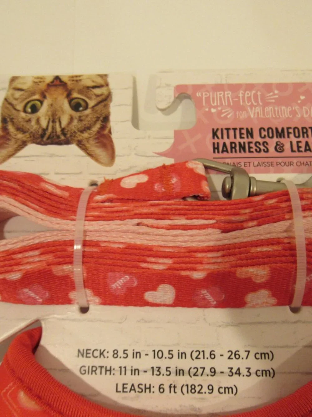 NEW KITTEN/SMALL CAT COMFORT HARNESS WITH MATCHING LEASH